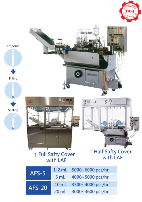 Automatic Ampoule Filling and Sealing Line